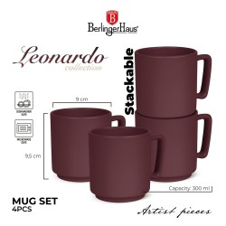 Zestaw kubków 4 szt. 300 ml Leonardo Berlinger Haus