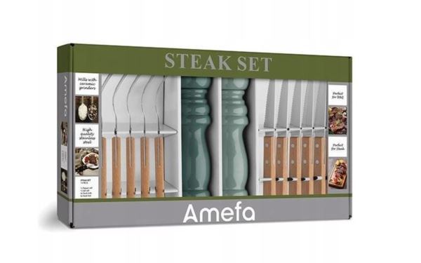 Amefa GRINDER Zestaw Barbeque, 14 szt drew