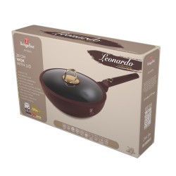 Patelnia wok z pokrywką 28 cm Leonardo Berlinger Haus