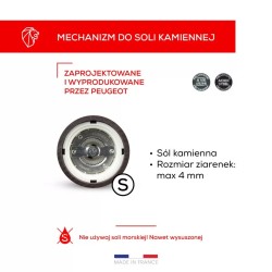 Młynek do soli 12 cm akryl Nancy Peugeot