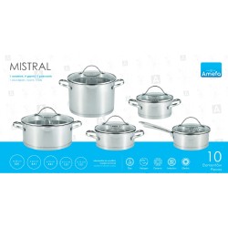 Amefa Mistral - Zestaw garnków 10 el