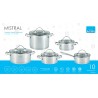 Amefa Mistral - Zestaw garnków 10 el