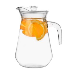 Dzbanek szkany z pokrywką 1,3 L Tadar