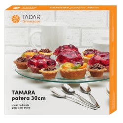 Patera szklana okrągła 30 cm Tamara Tadar