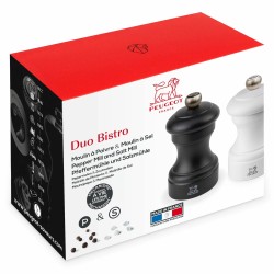 Zestaw młynków do soli i pieprzu 10 cm. Bistro Peugeot