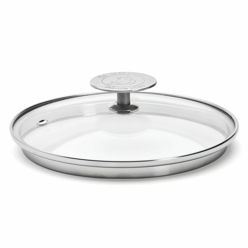 De Buyer Alchimy  pokrywka szklana 16 cm  ze stalowym uchwytem