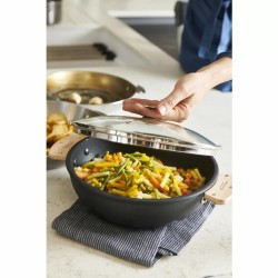 De Buyer Alchimy  pokrywka szklana 16 cm  ze stalowym uchwytem