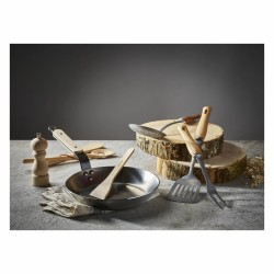 De Buyer Mineral B Bois patelnia stalowa 28 cm z bukowym uchwytem