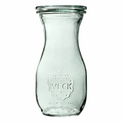 Weck Saftflasche - Butelka szklana 290 ml z pokrywką, uszczelką i zapinkami 6 szt