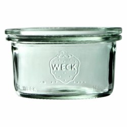 Weck Sturz - Komplet słoików 165 ml z pokrywką, uszczelką i zapinkami 12 szt.