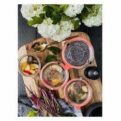 Weck Sturz - Komplet słoików 165 ml z pokrywką, uszczelką i zapinkami 12 szt.