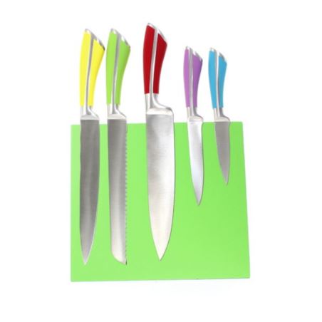 komm/e49zk kpl 5 szt noże kolor stojak ziel magnes