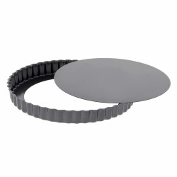 De Buyer – Okrągła forma do tarty z wyjmowanym dnem 28 cm, powłoka nieprzywierająca
