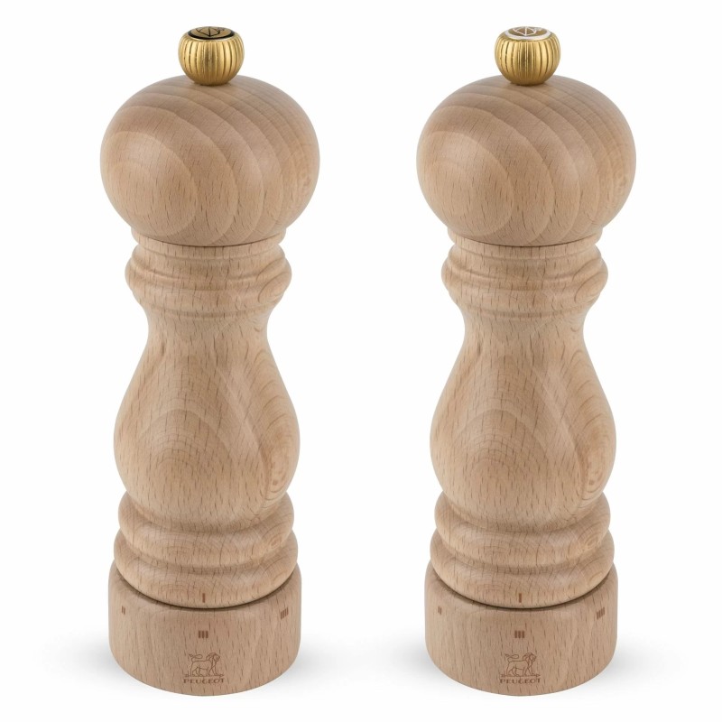 Peugeot Paris – Zestaw młynków do soli i pieprzu 18 cm, u'Select, drewno naturalne