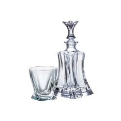 Bohemia Florale - Komplet do whisky karafka + 4 szklanki