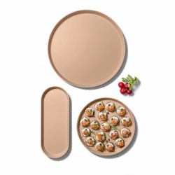 Blim Plus Minerva - Taca / półmisek owalny 37,5x15 morelowy