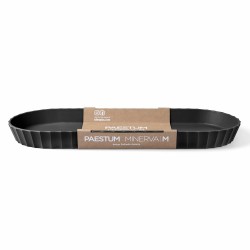 Blim Plus Minerva - Taca / półmisek owalny 37,5x15 czarny