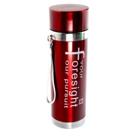 Butelka metalowa czerwona  400ml LUX