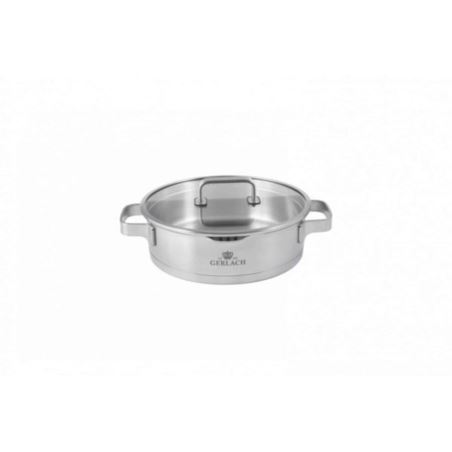 Gerlach Prestige Plus Garnek płaski 24cm 2,5L pokr