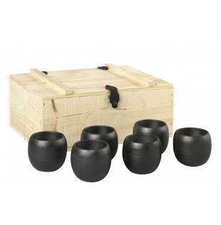 sk/0077t Skeppshult 6 podstawki żeliwne do jajek