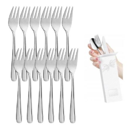 Amefa Astoria 12 widelczyków do ciast pud małe