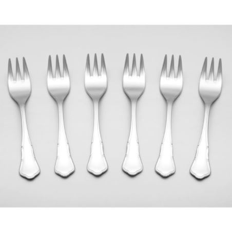 26p Barok kpl 6 szt widelczyków do ciast w pudełku