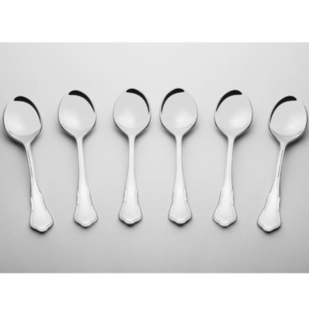 26p Barok kpl 6 łyżeczek do herbaty w pudełku