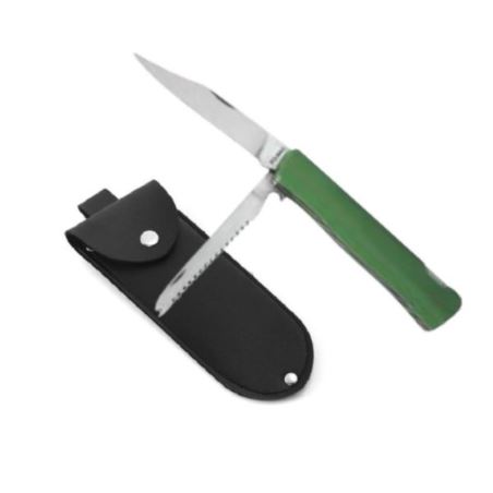 Scyzoryk wędkarski w etui zielony Oskard 612w