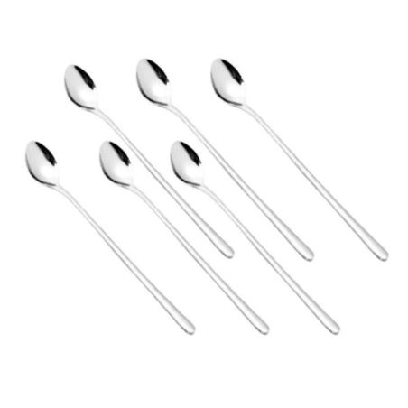 Komplet łyżek koktailowych latte Venus 6 szt. połysk Gerpol