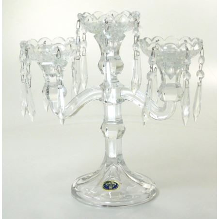 Świecznik 3 ramienny Bohemia