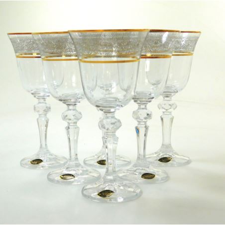 Komplet kieliszków do wina białego Laura 6 szt. Bohemia