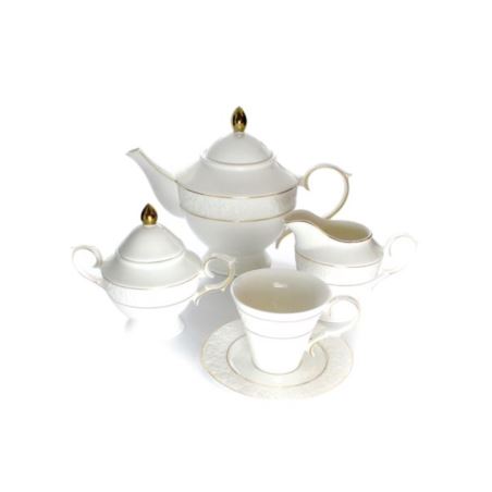 Komplet porcelanowy kawa/herbata BoneChina 17el Mayerhoff