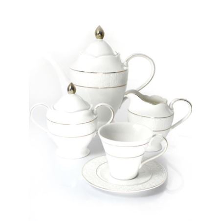 Komplet porcelanowy kawa/herbata BoneChina 17el Mayerhoff