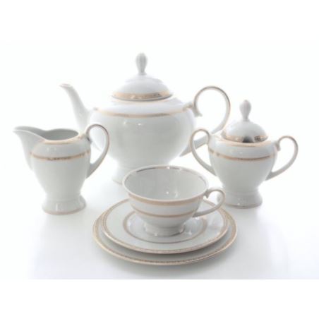 Komplet porcelanowy do herbaty Cordiane na 12 osób 27 szt. Gerlach