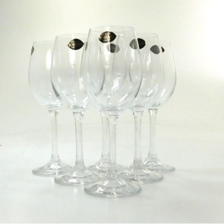 Komplet kieliszków do wina białego Klara 6 szt. Bohemia