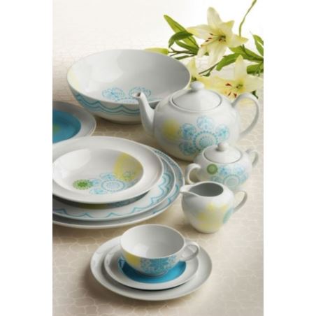 Komplet porcelany obiadowej Herbine dla 6 osób 20 elementów Heywood