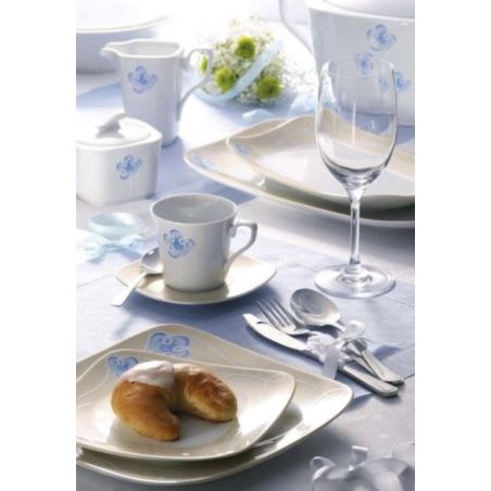 Komplet porcelany do herbaty Anemone na 12 osób 27 szt. Gerlach