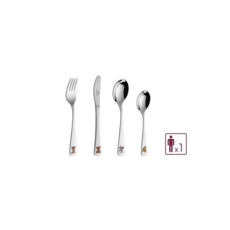 Sztućce dla dzieci komplet 4 szt Pychotki Gerlach