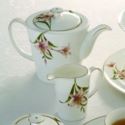 Komplet porcelany do herbaty Lilianne dla 6 osób 21 elementów Heywood 