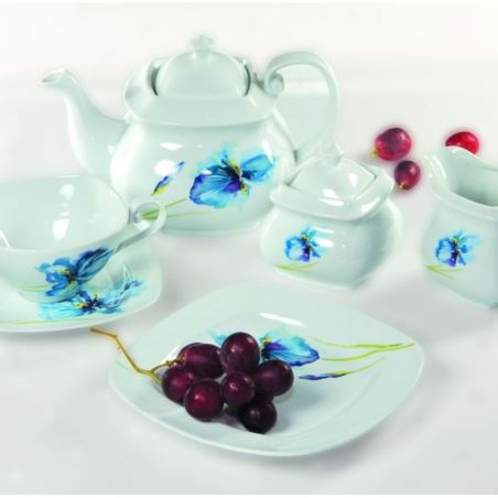 Komplet komplet porcelany do herbaty Iris dla 6 osób 20 elementów Heywood