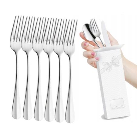 Widelce do ryb komplet 6 szt. 18/10 pudełko małe Baguette Amefa
