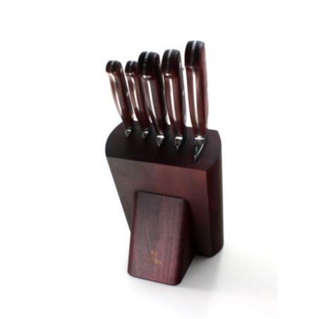 Komplet noży kuchennych w bloku Pakka 5 szt. NKB5 Gerpol