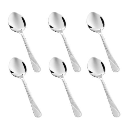 GERPOL Violino 6 szt łyżeczka do kawy połysk f