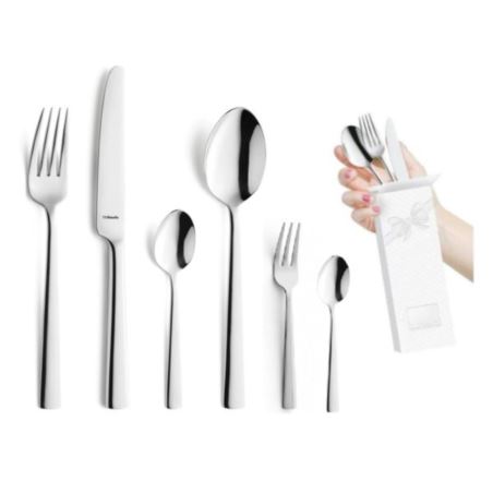 Komplet sztućców Moderno 36 szt. pudełko małe 18/10 Amefa
