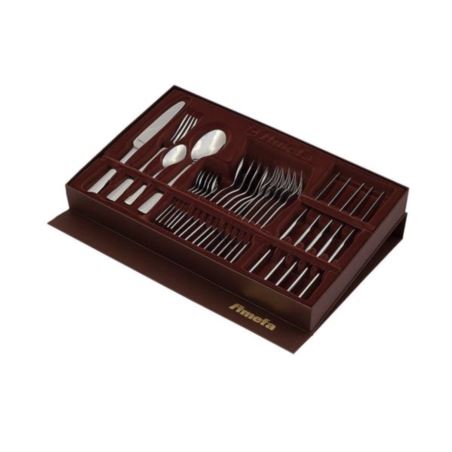 Komplet sztućców Moderno 24 szt. pudełko duże brąz 18/10 Amefa