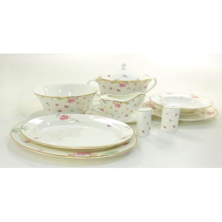 Komplet porcelany obiadowej Cornelia dla 12 osób 44 elementy Heywood