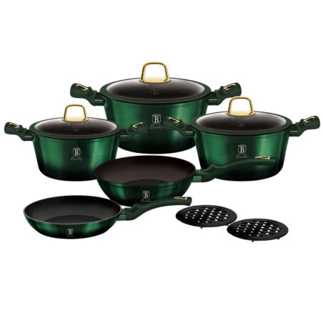 Zestaw garnków 10 el. Emerald Green Titan Berlinger Haus