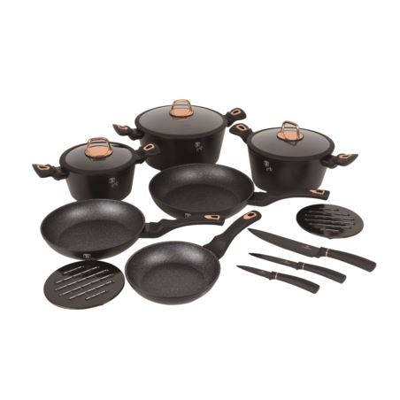 Zestaw garnków 14 el. Black Rose Berlinger Haus