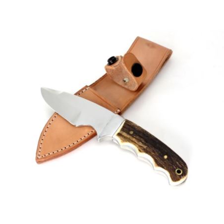 666 OSKARD Nóż myśliwski dł ostrza 90 mm + etui