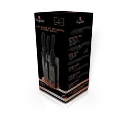 Komplet noży 5 szt w bloku Black Rose Berlinger Haus